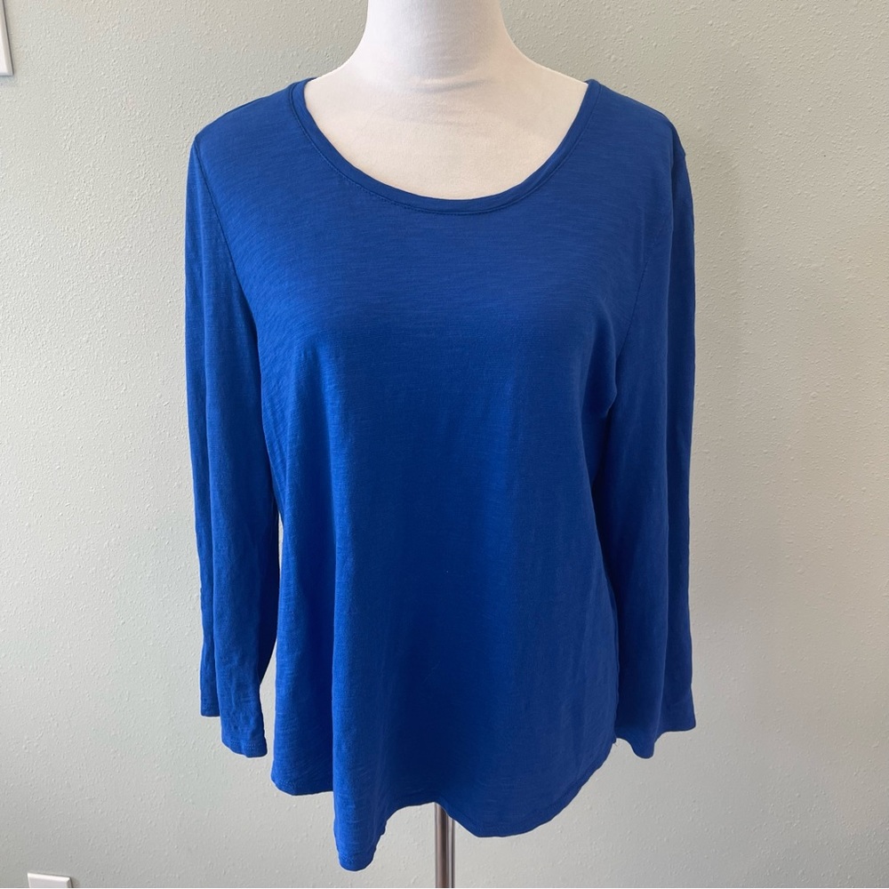 *Chico’s blue long sleeve t shirt